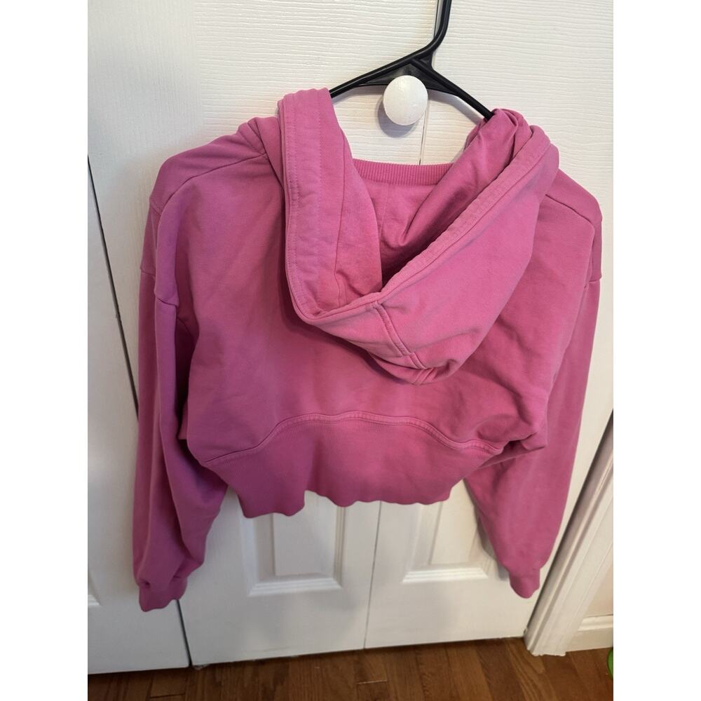 JoyLab Women's Pink Full Zip Boxy Fit Crop Hoodie Size Small - Picture 3 of 6